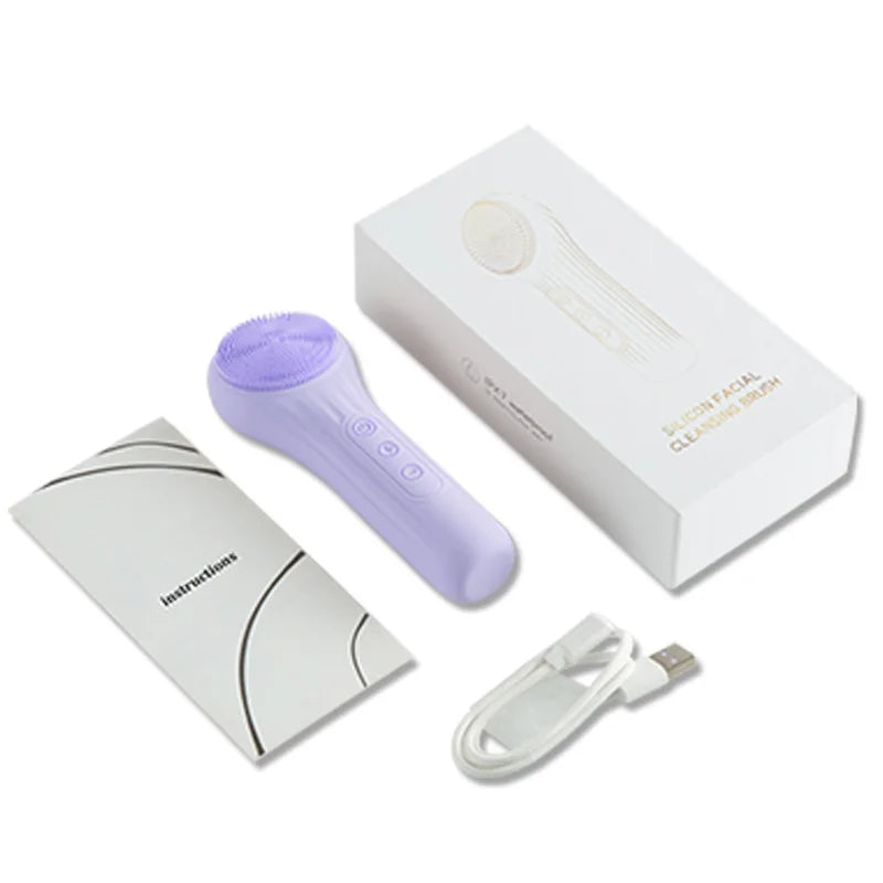 Electric Silicone Facial Cleansing Device